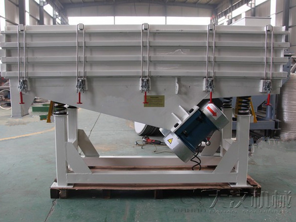 直線振動篩可用層級較多，能夠?qū)崿F(xiàn)多種物料等級的篩分。